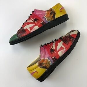 ICON Canada Jazz Themed Leather Sneakers Size 7